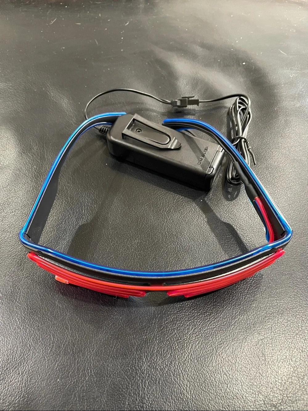 Neon Blue and Pink Light Up Glasses